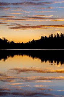 Sunrise at a lake