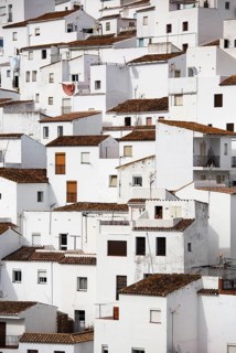 The White Town of Casares clings to a steep hillside