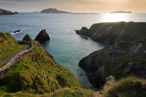 Coast and cliffs at Dunquin Harbor