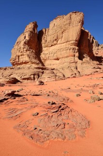 Rock towers and sand dunes at the Cirque