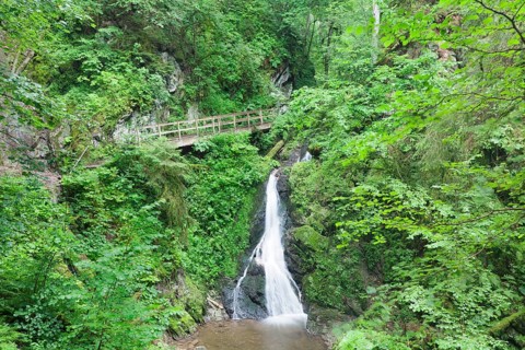 Waterfall in the Lotenbachklamm gorge