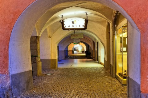 Arcade on Marktplatz square