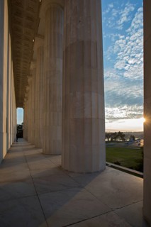 Sunset at the Lincoln Memorial