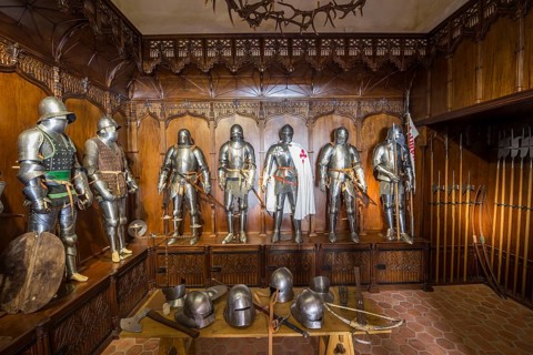 Armory at the Castillo de Belmonte castle