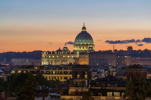 View from the Pincio of St. Peter's Basilica