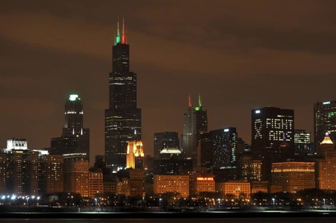 Skyline at dusk