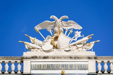 Austrian double eagle on Schloss Schoenbrunn Palace