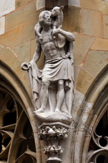 Christ as the Good Shepherd with the lamb on his shoulders