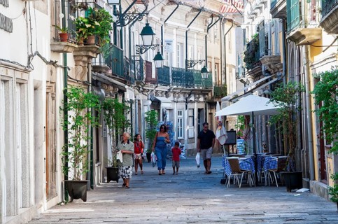 Pedestrian zone in the historic centre