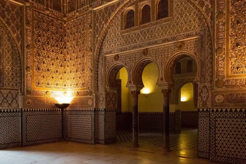 Salon of the Ambassadors in the Alcazar of Seville