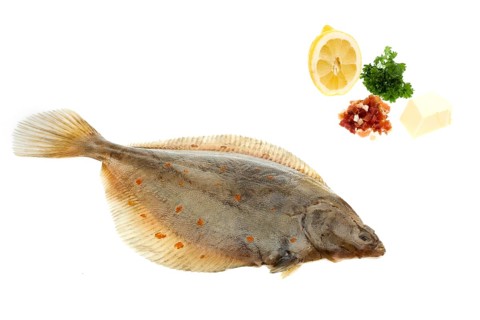 Plaice with butter