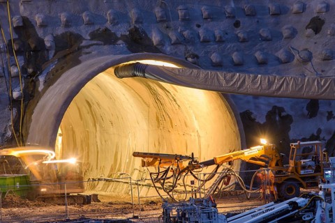 Fildertunnel construction site at Fasanenhof