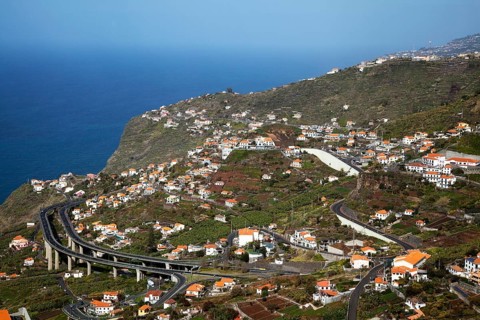 Village on the coast