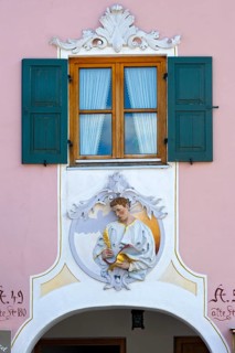 Window with stucco and Luftlmalerei