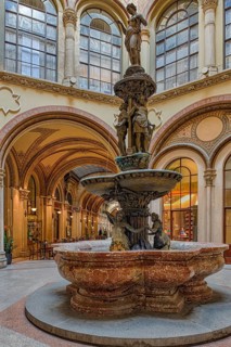 Donaunixen fountain in the Palais Ferstel