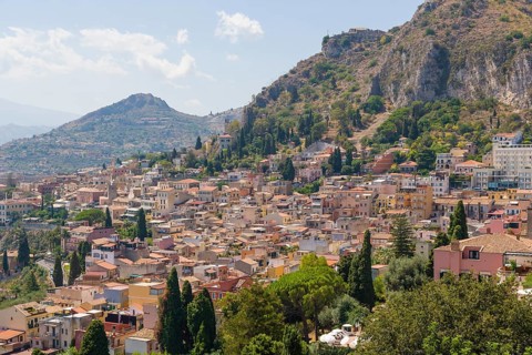 Townscape from Teatro Antico di Taormina