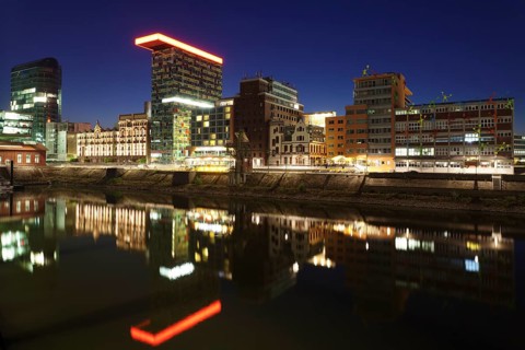 Colorium building and Roggendorf House at Media Harbour