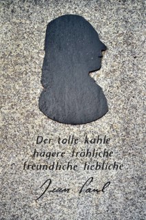 Plaque commemorating the poet Jean Paul