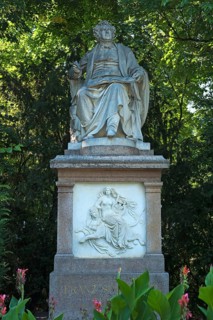 Monument to the musician Franz Schubert