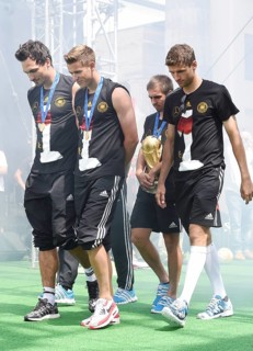 Reception of the German national team after their victory at the FIFA World Cup 2014