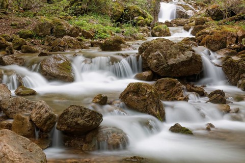 Waterfall in Baerenschuetzklamm gorge
