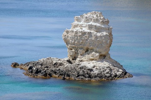 Rock formation off the coast