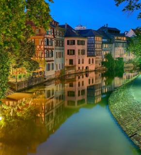 Historic houses on the canal