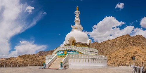 Shanti Stupa in Leh
