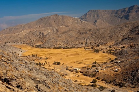 Sayh Plateau in the mountains of Musandam