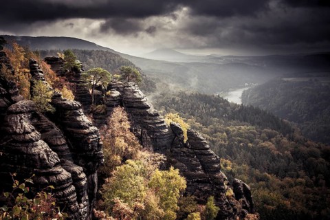 View from Schrammstein lookout point
