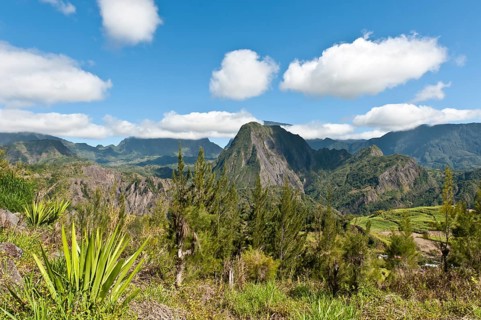 Rugged mountain landscape