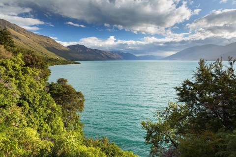 Cloudy sky over Lake Wanaka