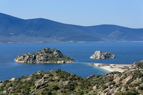 Lake Bafa with Ikizce Island