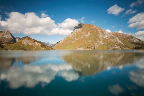 Spullersee reservoir in Vorarlberg