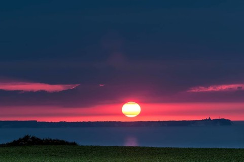 Cape Arkona with Lighthouse at sunset