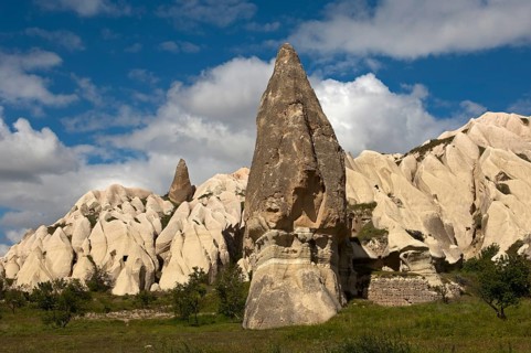 Tuff cones or fairy chimneys