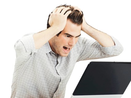 Businessman with laptop