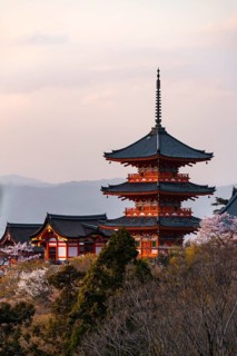 Pagoda and Zuigudo of the Kiyomizu-dera Temple