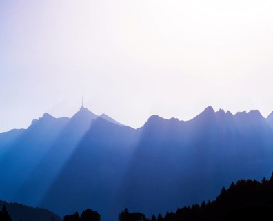 Saentis mountain range