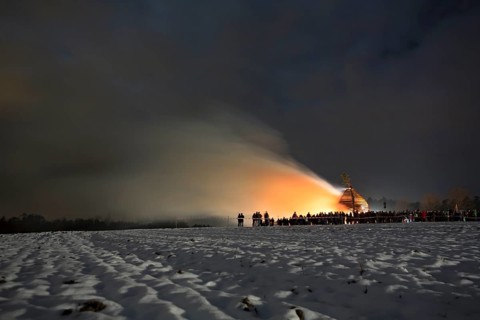 Funkenfeuer' bonfire