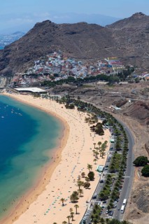 The sandy beach of Playa de las Teresitas