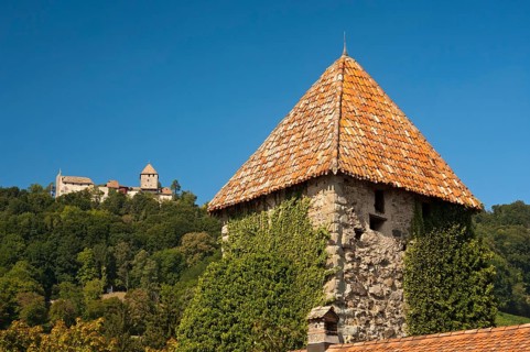 The medieval Burg Hohenklingen Castle
