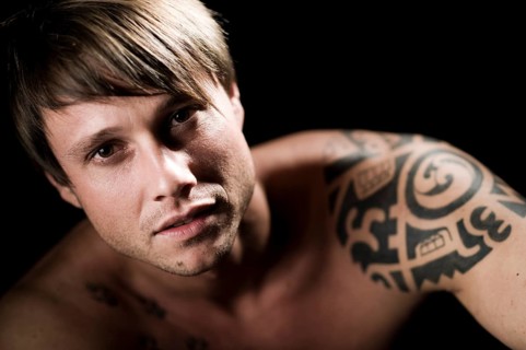 Young man with tattoos