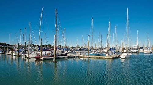 Boats in the harbour of Bayswater
