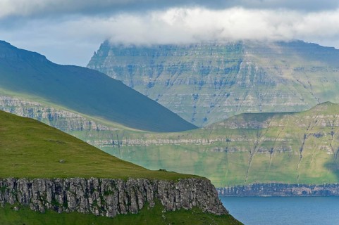 Clouds over the islands of Kalsoy and Kunoy