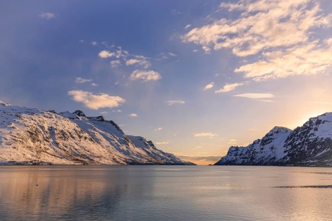 Ersfjord in winter