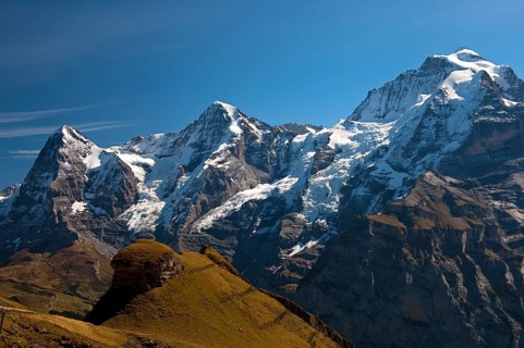 Peaks of the mountains Eiger