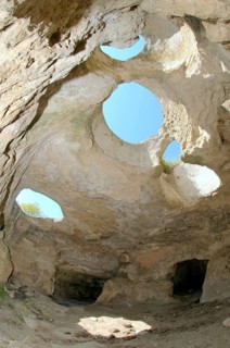 Windows of a cave