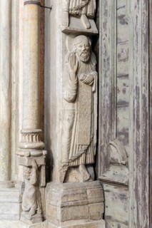 Romanesque stone relief