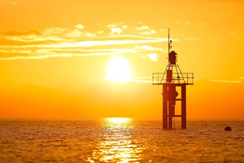 Lighthouse at sunrise